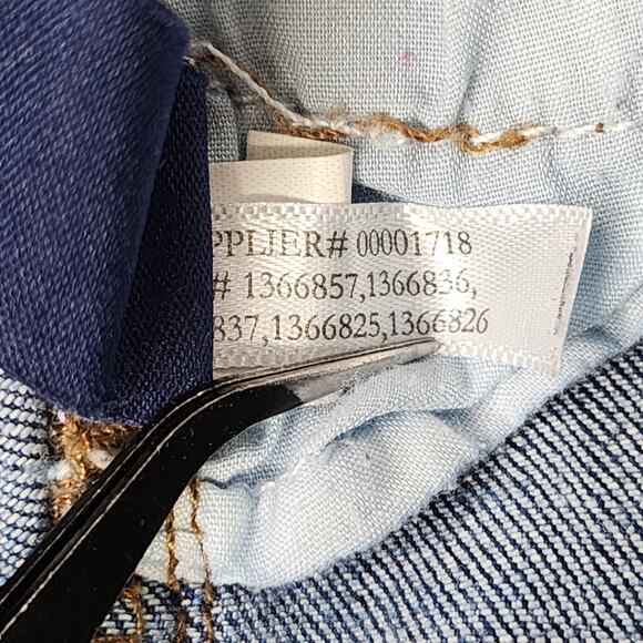 Chaps Denim Jeans Women 4 Blue Madden Straight Leg Mid Rise Stretch Denim Casual - Picture 8 of 13